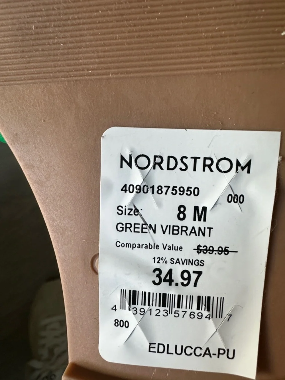 Nordstrom Open Edit Green Braided Slide Sandals - Women - Picture 4 of 4